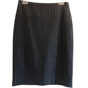 Banana Republic Wool/Cashmere Striped Midi Pencil Skirt